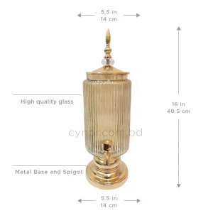 KC240-3L-Luxury-Glass-Beverage-Dispenser-with-Golden-Metal-Stand
