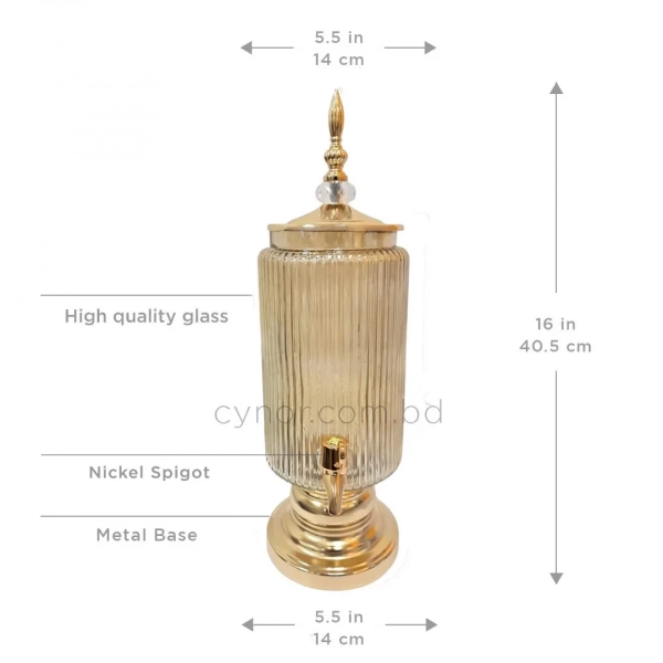 KC240-3L-Luxury-Glass-Beverage-Dispenser-with-Golden-Metal-Stand-and-Nickel-Spigot-00