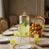 KC241-4L Luxury Ribbed Glass Beverage Dispenser with Golden Stainless Steel Stand (1)