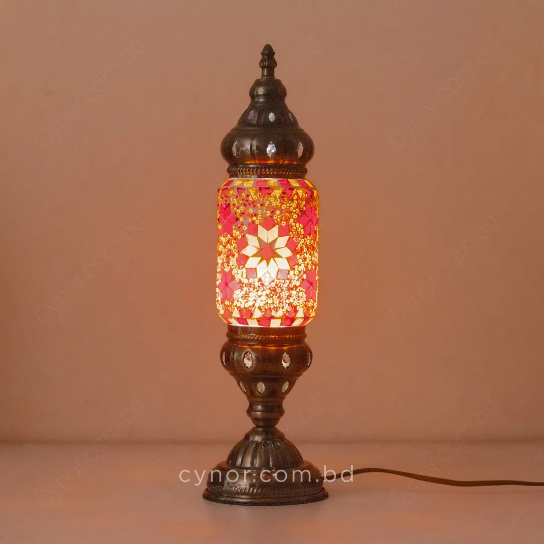TL353-Red-Turkish Mosaic Table Lamp Cylinder Design Metal Body Red Ambient Glow (3) TL353-Red-Turkish Mosaic Table Lamp Cylinder Design Metal Body Red Ambient Glow (3)