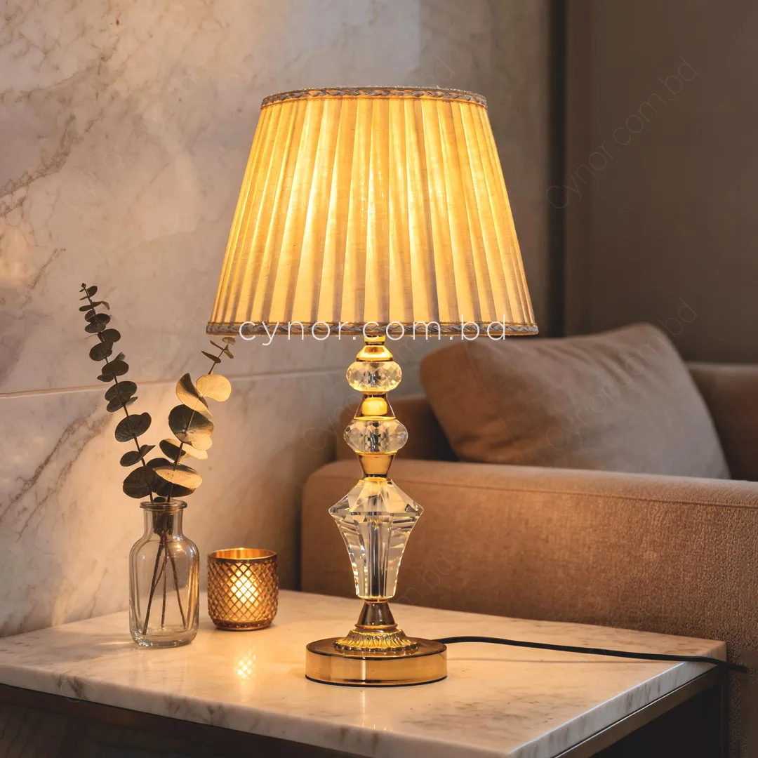 TL366-2-Metal Body Crystal Design Table Lamp with Cream Color Fabric Shade (1) TL366-2-Metal Body Crystal Design Table Lamp with Cream Color Fabric Shade (1)