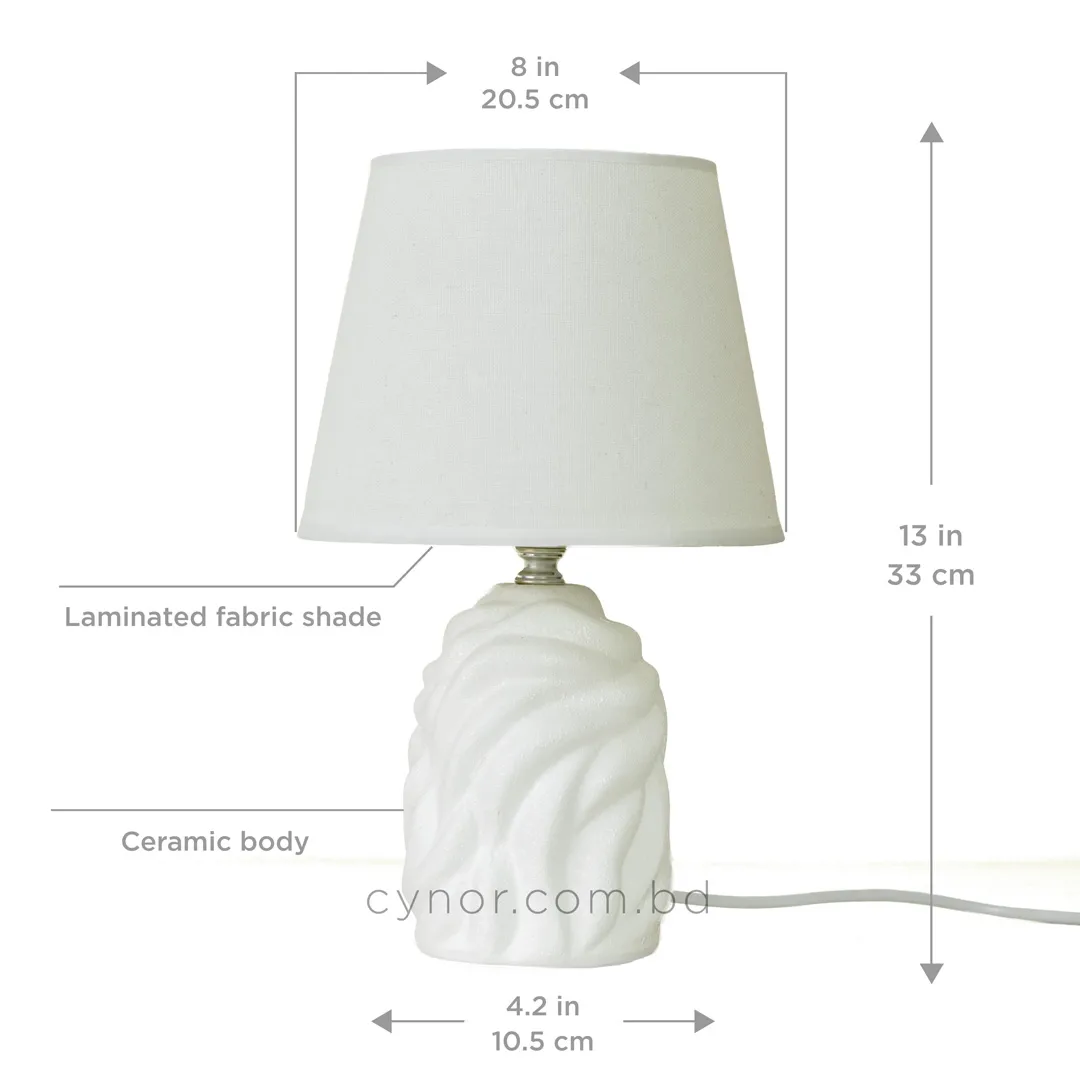 TL395-1-Compact Sculptural Ceramic Table Lamp with Textured Fabric Shade (3) TL395-1-Compact Sculptural Ceramic Table Lamp with Textured Fabric Shade (3)
