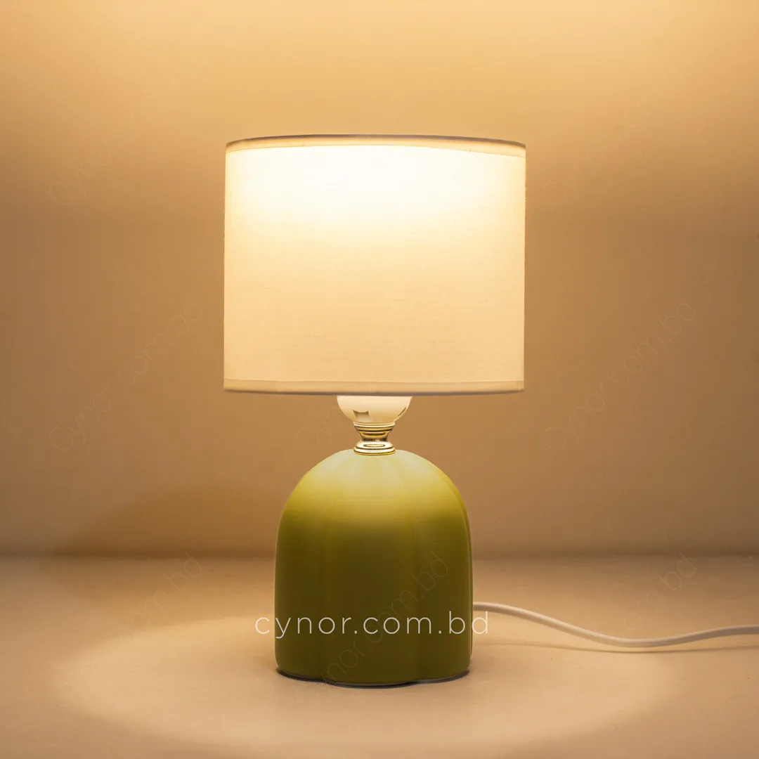 TL396-1-Compact Olive Sculptural Ceramic Table Lamp with Textured Fabric Shade (5) TL396-1-Compact Olive Sculptural Ceramic Table Lamp with Textured Fabric Shade (5)