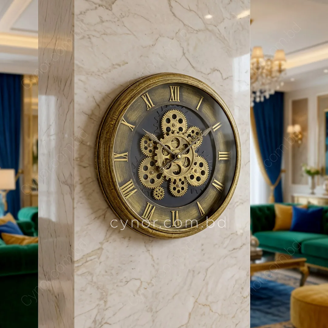 WC495-Antique-Roman-Antique Mechanical Gear Quartz Wall Clock with Glass Dial and Fiber Body (8) WC495-Antique-Roman-Antique Mechanical Gear Quartz Wall Clock with Glass Dial and Fiber Body (8)