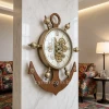 WC683-2-Luxury Nautical Antique Wall Clock with Wooden and Metal Body in Antique Golden Finish (1)