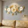 WC765-Golden-and-Green-Botanical-Design-Stainless-Steel-Decorative-Wall-Clock-(10)