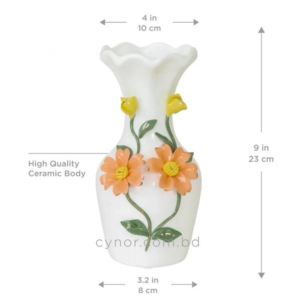HD267-White-Porcelain-Ceramic-Vase-with-Raised-Floral-Design-3