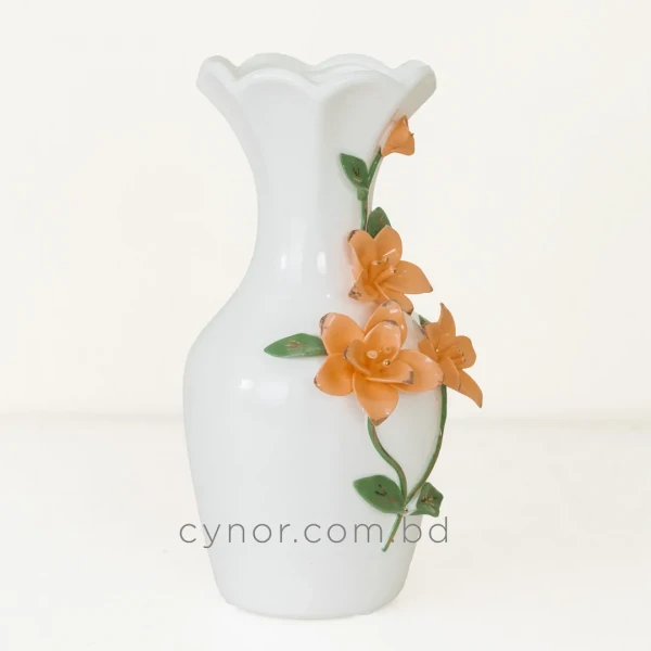 HD268-White-Porcelain-Scalloped-Vase-with-Raised-Floral-Relief-4
