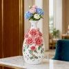 HD271-Premium-White-Porcelain-Tapered-Oval-Vase-with-Patterned-Cutouts-and-Raised-Floral-Accents-1