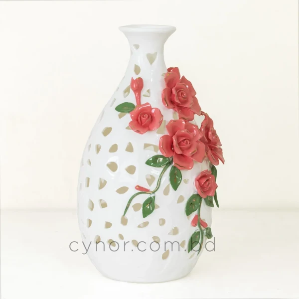 HD271-Premium-White-Porcelain-Tapered-Oval-Vase-with-Patterned-Cutouts-and-Raised-Floral-Accents-5