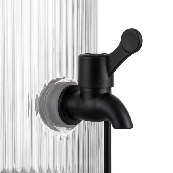 KC241-3-4L-Luxury-Ribbed-Glass-Beverage-Dispenser-with-Matte-Black-Stainless-Steel-Stand-3