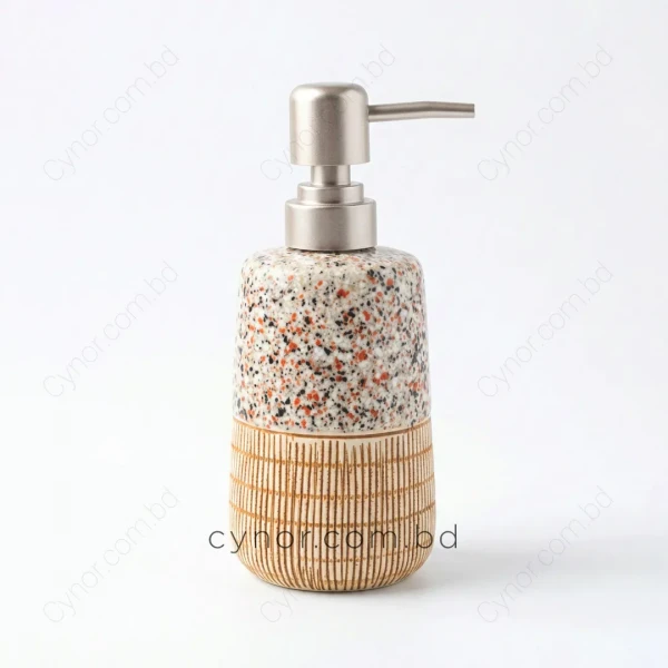 KC244-1-Ceramic Porcelain Soap Shampoo Lotion Dispenser Mosaic Style Texture (2)