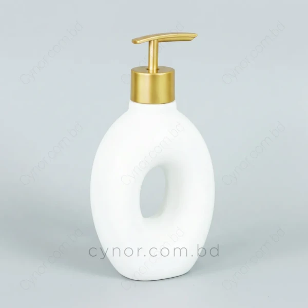 KC245-Nordic Sculptural Ceramic Porcelain Soap Shampoo Lotion Dispenser (9)