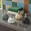 KC247-Twisted Knot Design Ceramic Porcelain Soap Shampoo Lotion Dispenser (1)