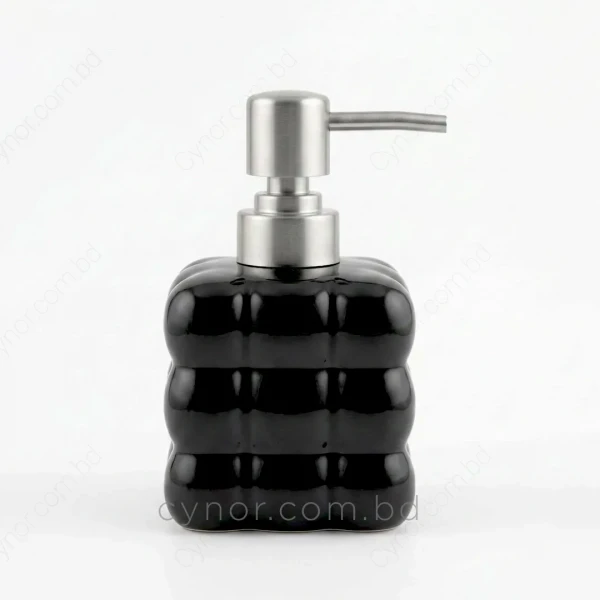 KC249-Ceramic Porcelain Quilted Design Soap Shampoo Lotion Dispenser (3)