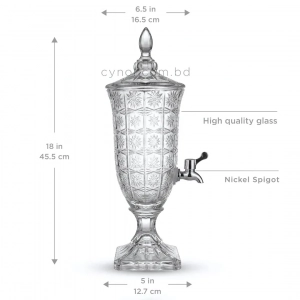 KC251-3L-Premium-Starburst-Crystal-Cut-Glass-Beverage-Dispenser-with-Polished-Nickel-Spigot-00