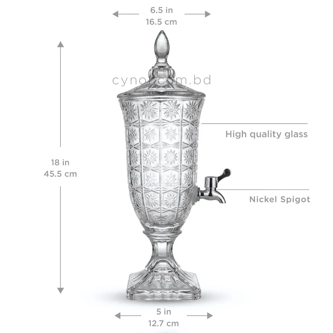 KC251-3L-Premium-Starburst-Crystal-Cut-Glass-Beverage-Dispenser-with-Polished-Nickel-Spigot-00 KC251-3L-Premium-Starburst-Crystal-Cut-Glass-Beverage-Dispenser-with-Polished-Nickel-Spigot-00