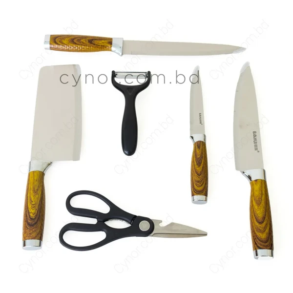 KC252-1-Bahui 6 Pcs Stainless Steel Kitchen Knife Set (4)