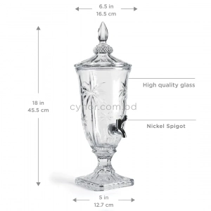 KC253-3L-Premium-Starburst-Crystal-Cut-Glass-Beverage-Dispenser-with-Nickel-Spigot-00