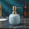 KC261-1-Nordic-Speckled-Ceramic-Soap-Dispenser-Ice-Blue-Body-with-Plastic-Golden-Pump-1