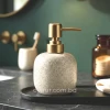 KC261-2-Nordic-Speckled-Ceramic-Soap-Dispenser-Cream-Body-with-Plastic-Golden-Pump-1