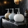 KC263-3-Pebble-Wave-Ceramic-Soap-Dispenser-with-Plastic-Chrome-Pump