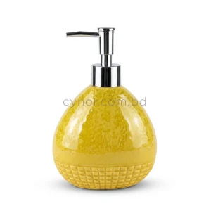 KC269-Waffle-Grid-Ceramic-Soap-and-Gel-Dispenser-with-Silver-Chrome-Pump-2