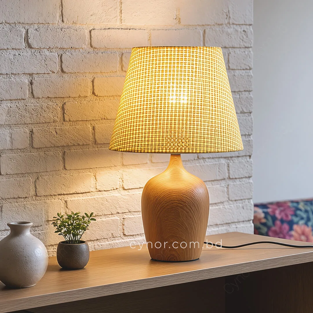 TL398-2-Metal Body Wooden Texture Table Lamp with Laminated Woven Fiber Pastel Yellow Shade (2) TL398-2-Metal Body Wooden Texture Table Lamp with Laminated Woven Fiber Pastel Yellow Shade (2)