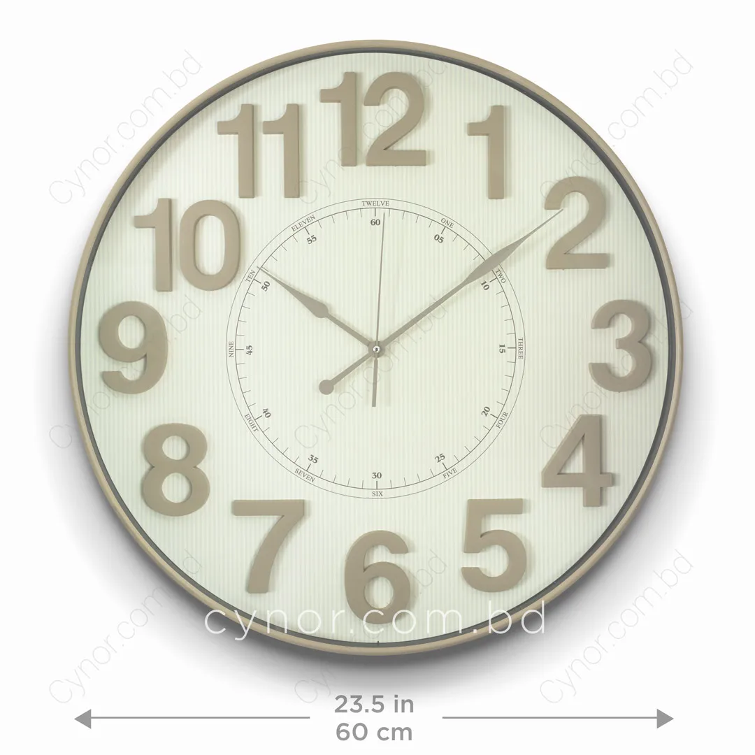 WC714-7-Modern 3D Numeral Fiber Wall Clock with Pinstripe Dial and Glass Cover (2) WC714-7-Modern 3D Numeral Fiber Wall Clock with Pinstripe Dial and Glass Cover (2)