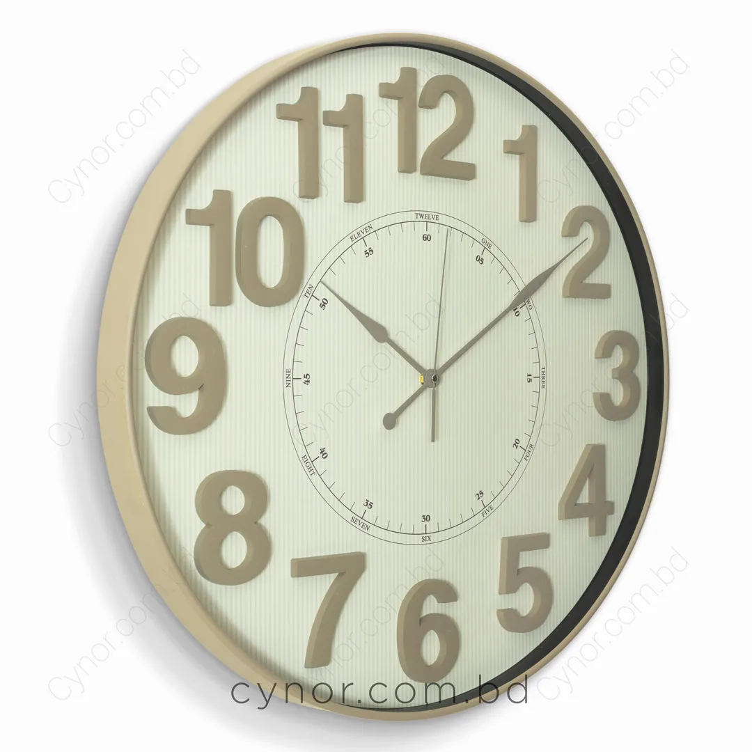 WC714-7-Modern 3D Numeral Fiber Wall Clock with Pinstripe Dial and Glass Cover (3) WC714-7-Modern 3D Numeral Fiber Wall Clock with Pinstripe Dial and Glass Cover (3)