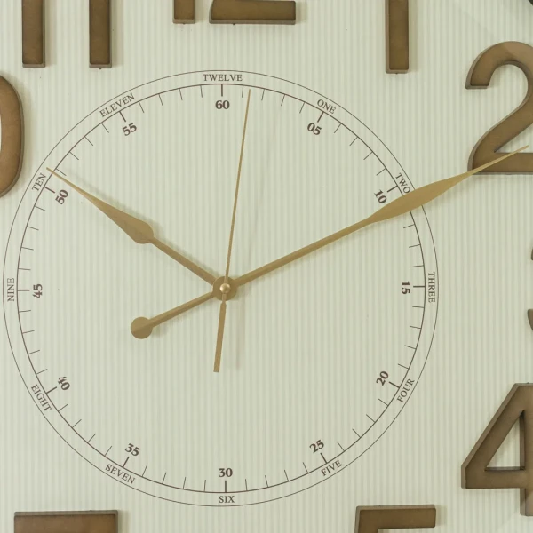 WC714-8-Antique Design Fiber Wall Clock with 3D Raised Numerals and Glass Dial (6)
