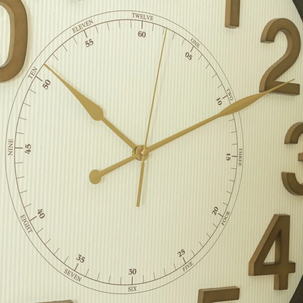 WC714-8-Antique Design Fiber Wall Clock with 3D Raised Numerals and Glass Dial (7)