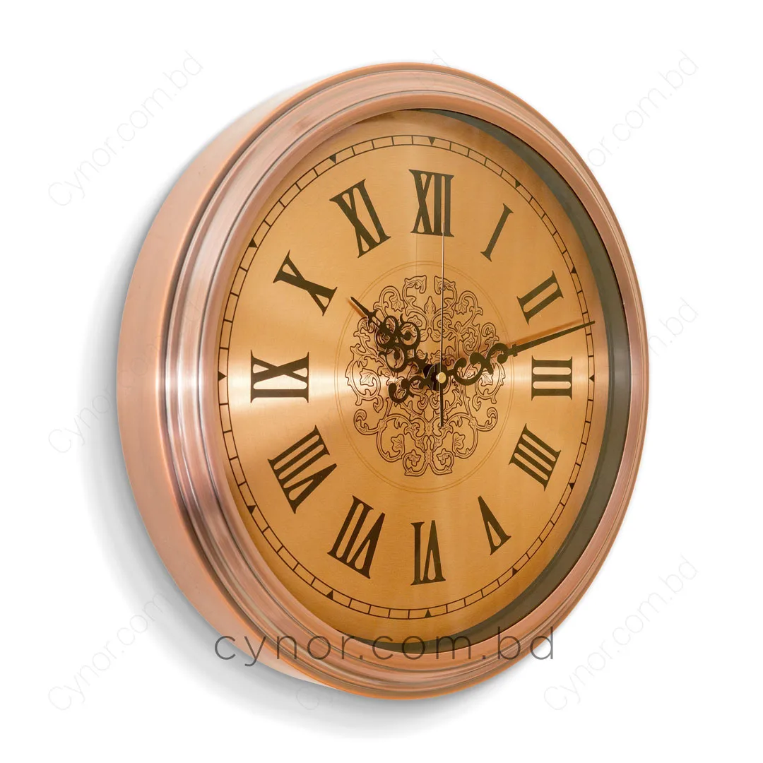WC771-1-Premium Metal Roman Numeral Wall Clock with Filigree Center and Glass Dial (4) WC771-1-Premium Metal Roman Numeral Wall Clock with Filigree Center and Glass Dial (4)