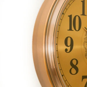 WC771-2-Metal Body Antique Style Copper Wall Clock with Filigree Center and Glass Dial (8)