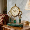 WC773-Luxury-Green-Marble-and-Antique-Golden-Brass-Metal-Design-Mantel-Table-Clock-with-Pendulum-1