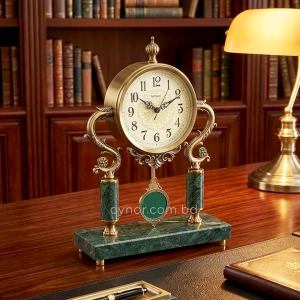 WC773-Luxury-Green-Marble-and-Antique-Golden-Brass-Metal-Design-Mantel-Table-Clock-with-Pendulum-10