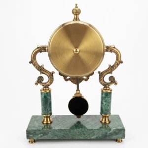 WC773-Luxury-Green-Marble-and-Antique-Golden-Brass-Metal-Design-Mantel-Table-Clock-with-Pendulum-11