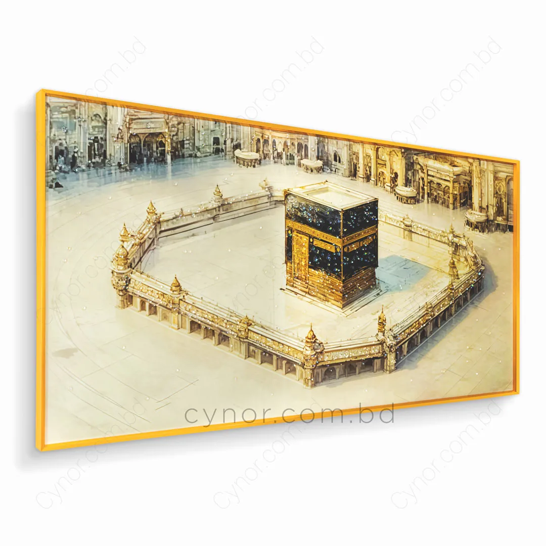WR680-8-Kaaba Masjid al-Haram Wall Art with Resin Stone Design and Aluminium Frame (4) WR680-8-Kaaba Masjid al-Haram Wall Art with Resin Stone Design and Aluminium Frame (4)