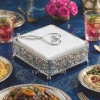 KC278-Metal Ornate Scrollwork Pattern with Acrylic Stones Design Napkin Holder (01)