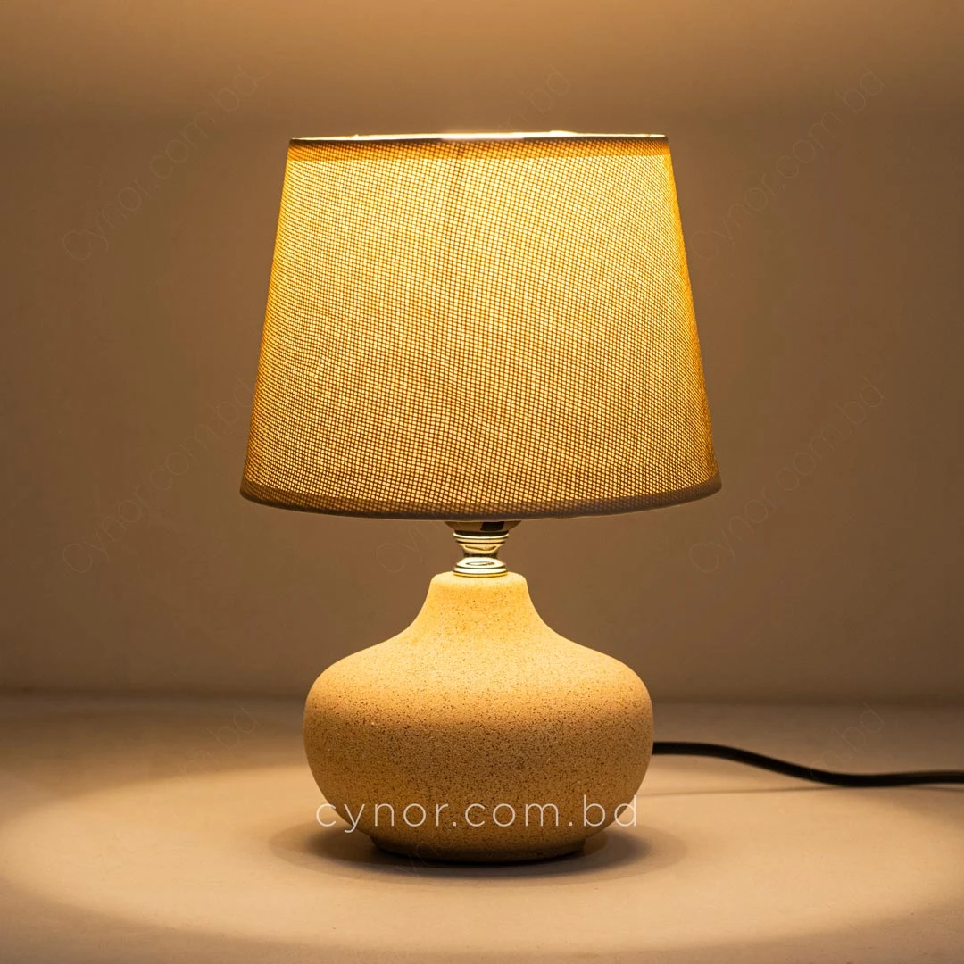 TL393-2-Ceramic Body Beige Stone Texture Compact Table Lamp with Textured Fiber Shade (4) TL393-2-Ceramic Body Beige Stone Texture Compact Table Lamp with Textured Fiber Shade (4)
