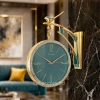 WC738-Teal-Double-Sided-Station-Wall-Clock-Golden-Body-and-Glitter-Finish-Teal-Dial-(01)