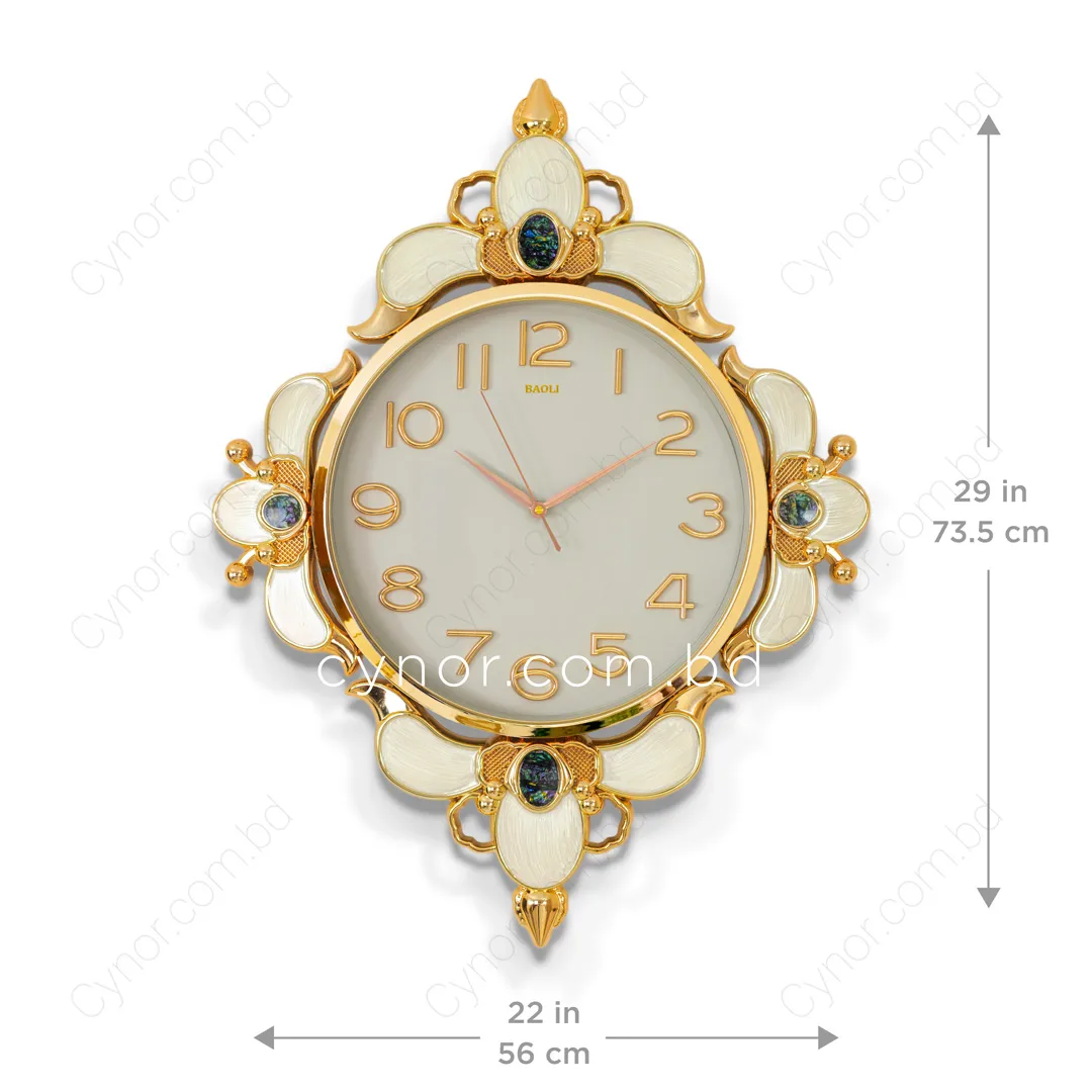 WC742-Ash-Ornamental-Wall-Clock-Ash-Dial-Fiber-Body-Golden-Green-Cream-Decorative-Finish-2 WC742-Ash-Ornamental-Wall-Clock-Ash-Dial-Fiber-Body-Golden-Green-Cream-Decorative-Finish-2