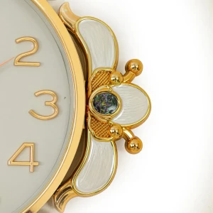 WC742-Ash-Ornamental-Wall-Clock-Ash-Dial-Fiber-Body-Golden-Green-Cream-Decorative-Finish-6