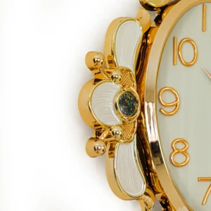 WC742-Ash-Ornamental-Wall-Clock-Ash-Dial-Fiber-Body-Golden-Green-Cream-Decorative-Finish-8