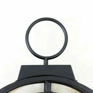 WC780-Grand European Horology Inspired Wooden Wall Clock with Metal Frame, Roman Numerals, and Rotating Gears (11)