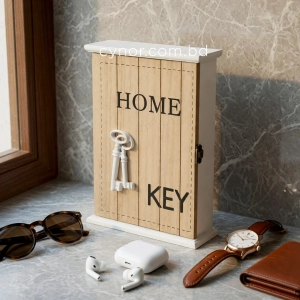 WR737-1-Minimalist Wooden Key Cabinet with Vintage Skeleton Key Accent (1)