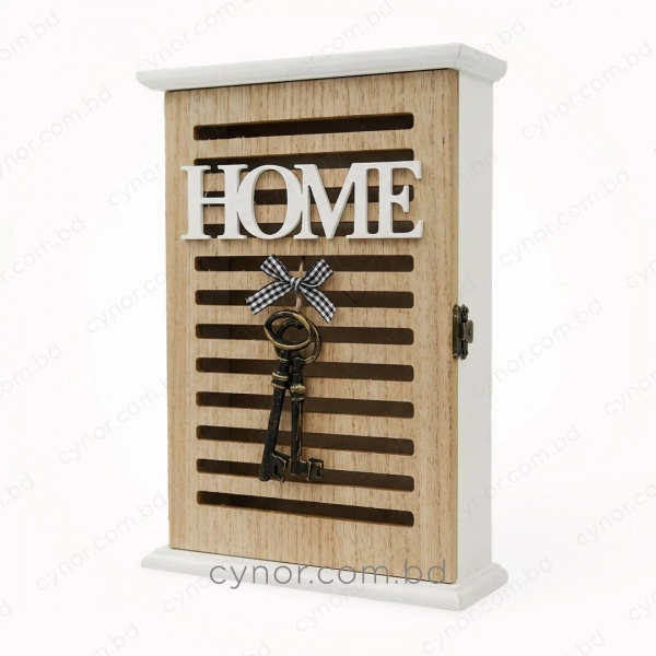 WR737-2-Wooden Key Cabinet with HOME Lettering and Vintage Key Accent (2)
