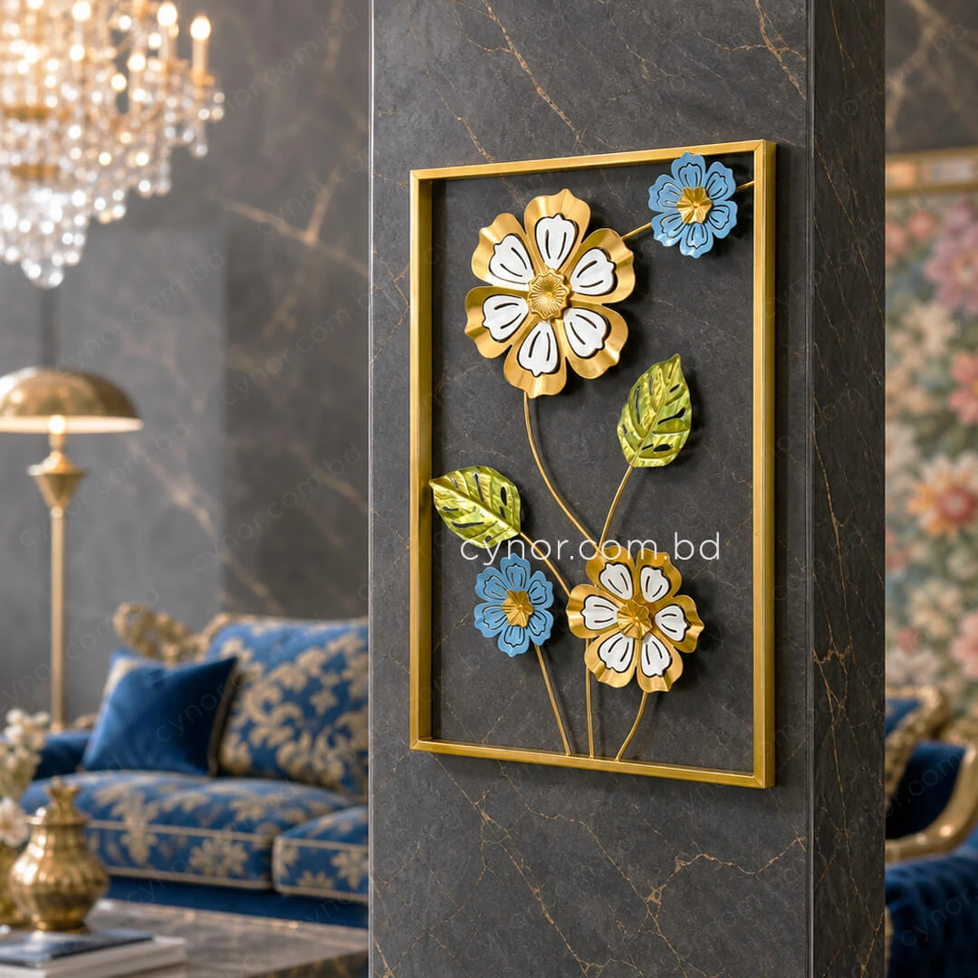 WR739-Compact Size Metal Wall Decor with White, Blue, Golden, and Green Aquatic Design (1) WR739-Compact Size Metal Wall Decor with White, Blue, Golden, and Green Aquatic Design (1)