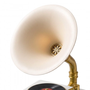 HD279-3-Luxury Vintage Style Gramophone Rechargeable Bluetooth Speaker and Radio with Spinning Disk (6)