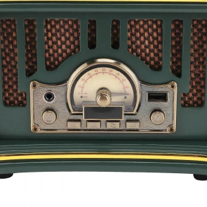HD281-1-Luxury Vintage Gramophone Inspired Bluetooth Speaker and FM Radio with Spinning Record (7)